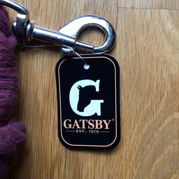 NWT Gatsby Cotton Lead Rope | Burgundy Color | 8' Length - Picture 3 of 3